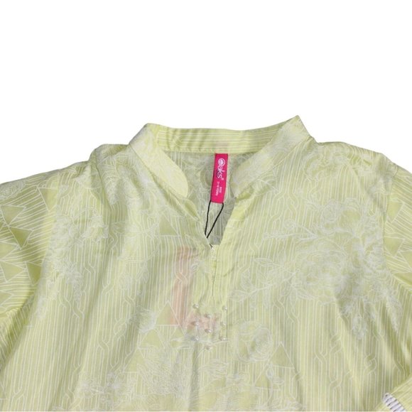 Oak Girls Light Weight Tunic-Blended Patterns-Light Green-Size 13/14 yrs-NWT - Picture 3 of 8